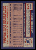 1984 Topps Nestle #455 Terry Kennedy Near Mint+ 