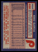 1984 Topps Nestle #458 Kiko Garcia Near Mint+ 