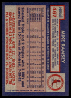 1984 Topps Nestle #467 Mike Ramsey Near Mint+ 