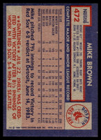 1984 Topps Nestle #472 Mike G. Brown Near Mint+ RC Rookie 