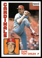 1984 Topps Nestle #489 Dave Von Ohlen Near Mint+ 