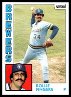1984 Topps Nestle #495 Rollie Fingers Near Mint+ 