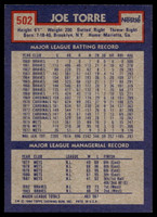 1984 Topps Nestle #502 Joe Torre Near Mint+ 