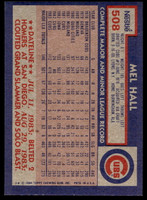 1984 Topps Nestle #508 Mel Hall Near Mint+ 