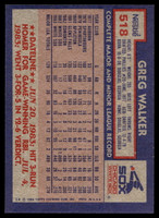 1984 Topps Nestle #518 Greg Walker Near Mint+ 