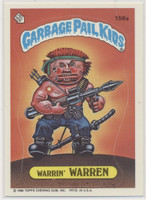 1986 Topps Garbage Pail Kids Series 4  #156a Warrin' Warren  #*sku37407