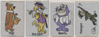 circ. 1980's (Spain) Yogi Bear & Friends Embroidered Promo Sticker  Lot of 4  #*sku37412