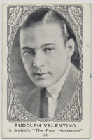 1922/23 American Caramel Co. E123-1 Movie Actors and Actresses  #24 Rudolph Valentino  #*sku37433