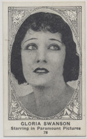 1922/23 American Caramel Co. E123-1 Movie Actors and Actresses #78 Gloria Swanson   #*sku37434