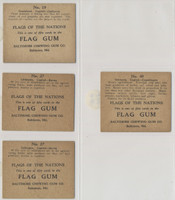 circ. 1930's Baltimore Chewing Gum R52 Flags of All Nations  Lot 4  #*sku37530