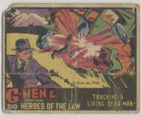 1936 R60 G-MEN & HEROES "HARD HIGH NUMBER"  #210 TRACKING A LIVING DEAD MAN  #*sku37537