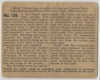 1936 R60 G-MEN & HEROES #136 A BULLET FINDS AND FREES  #*sku37539