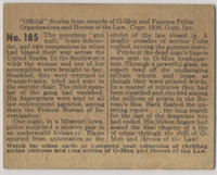 1936 R60 G-MEN & HEROES #185 G-MEN DISCOVER A DEAR HAND'S SECRET   #*sku37542
