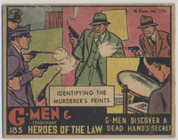 1936 R60 G-MEN & HEROES #185 G-MEN DISCOVER A DEAR HAND'S SECRET   #*sku37542