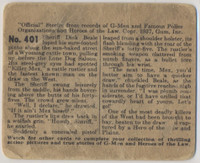 1936 R60 G-MEN & HEROES "HARD HIGH NUMBER"  #401 THE DEADLY DRAW    #*sku37545