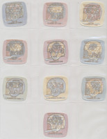 circ. 1960's Gag Inc. Football Themed Iron-On Patches Lot of 10 Different  #*sku37554