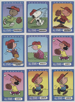 circ. 1990's Ziploc Peanuts All-Stars 7/9 different with 4 duplicates (Lot of 11 cards)  #*sku37556