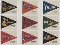 1976 Disney Crazy College Pennants Stickers from Wonder Bread  Lot of 24/25 plus a "marked" checklist  #*sku37560