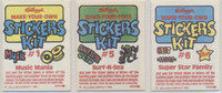1984 Kellogg Stickers Kit Booklet Lot of 3 different  #*sku37562