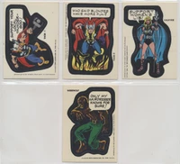 1975 Topps Comic Book Heroes Stickers Partial Set 37/40 Plus Partial Puzzle 7/9  #*sku37638
