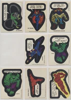 1975 Topps Comic Book Heroes Stickers Partial Set 37/40 Plus Partial Puzzle 7/9  #*sku37638