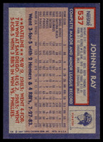 1984 Topps Nestle #537 Johnny Ray Near Mint+ 