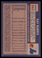 1984 Topps Nestle #552 Ray Burris Near Mint+ 