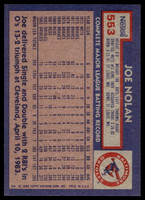 1984 Topps Nestle #553 Joe Nolan Near Mint+ 
