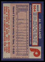 1984 Topps Nestle #564 Al Holland Near Mint+ 