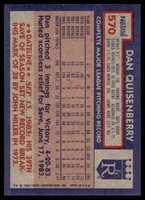 1984 Topps Nestle #570 Dan Quisenberry Near Mint+ 
