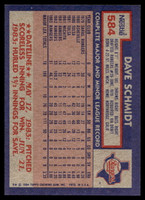 1984 Topps Nestle #584 Dave Schmidt Near Mint+ 