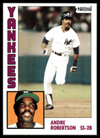1984 Topps Nestle #592 Andre Robertson Near Mint+ 