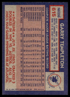 1984 Topps Nestle #615 Garry Templeton Near Mint+ 