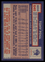 1984 Topps Nestle #645 Tony Pena Near Mint+ 