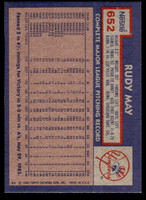 1984 Topps Nestle #652 Rudy May Near Mint+ 