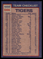1984 Topps Nestle #666 Lou Whitaker/Jack Morris Near Mint+ 