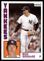 1984 Topps Nestle #670 Rich Gossage Near Mint+ 