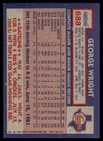 1984 Topps Nestle #688 George Wright Near Mint+ 