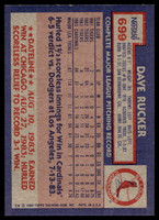 1984 Topps Nestle #699 Dave Rucker Near Mint+ 