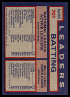1984 Topps Nestle #701 Bill Madlock/Pete Rose/Dave Parker Near Mint+ 