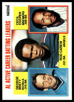 1984 Topps Nestle #710 Rod Carew/George Brett/Cecil Cooper Near Mint+ 