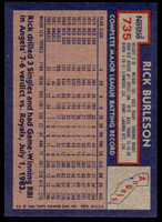1984 Topps Nestle #735 Rick Burleson Near Mint+ 