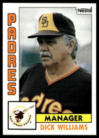 1984 Topps Nestle #742 Dick Williams Near Mint+ 