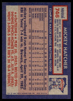 1984 Topps Nestle #746 Mickey Hatcher Near Mint+ 