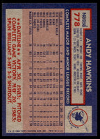 1984 Topps Nestle #778 Andy Hawkins Near Mint+ 