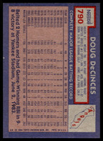1984 Topps Nestle #790 Doug DeCinces Near Mint+ 