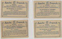 circ. 1900's German  Aecht Franck Coffee  The Development of Airship Travel  Set of 12  #*sku37653