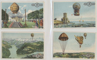 circ. 1900's German  Aecht Franck Coffee  The Development of Airship Travel  Set of 12  #*sku37653