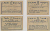 circ. 1900's German  Aecht Franck Coffee  The Development of Airship Travel  Set of 12  #*sku37653