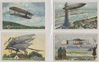 circ. 1900's German  Aecht Franck Coffee  The Development of Airship Travel  Set of 12  #*sku37653